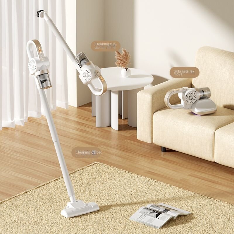 Vacuum and mite removal 4-in-1 wireless handheld vacuum cleaner multi-function home bed mite remover