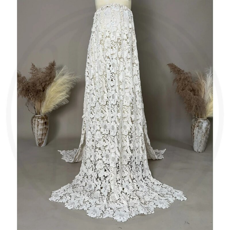 Женское богемное свадебное платье Don & Judy, цветочный верх с рукавами «летучая мышь», винтажное свадебное платье