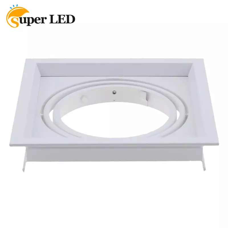 Alumínio ferro LED Downlight acessórios, recorte redondo Downlight, branco e preto, GU10, Frame155mm