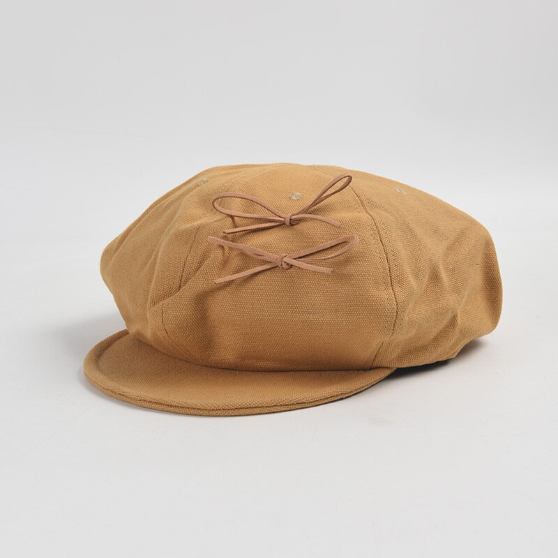 قبعة نسائية من القطن ثماني الأضلاع ، قبعة Newsboy ، قبعة متينة ، ملحق رسام ، في الهواء الطلق ، الربيع ، الخريف