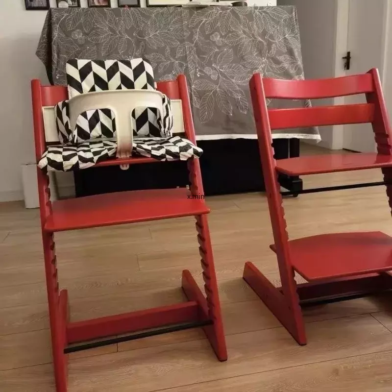Kursi Makan anak-anak, multi-fungsi dapat disesuaikan kursi bayi tumbuh kayu Solid kursi taburette learу%stuhl