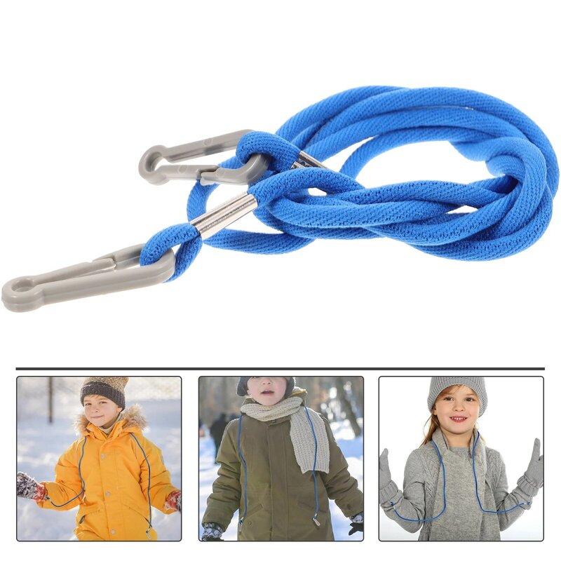 Klip sarung tangan Anti hilang anak, tali pengikat leher, sarung tangan kerja anak-anak musim dingin, tali gantungan multifungsi