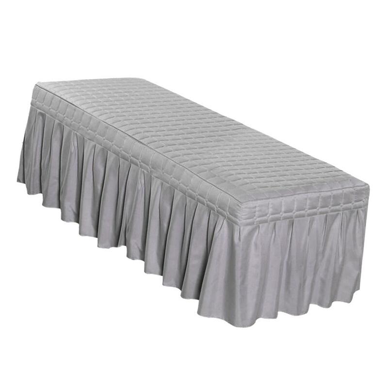 Beauty Bed Valance Sheet Massage Table Skirt with Hole Make Your Salon And Professional , 60cm, as described