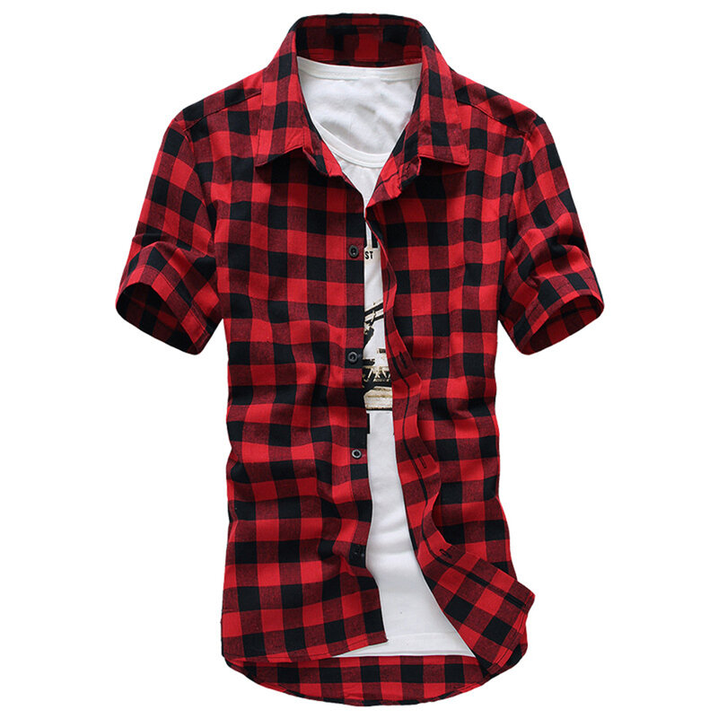 Удобная модная популярная мужская футболка на пуговицах, Мужская одежда, рубашка, короткая женская футболка, топы 2023, повседневная одежда