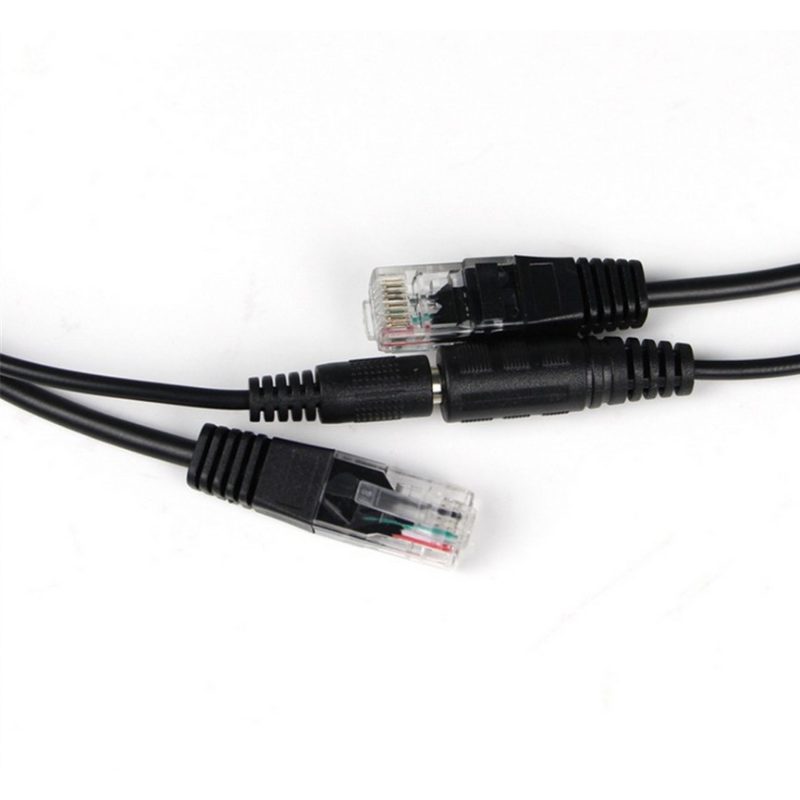 10 sztuk (5 par) Adapter POE złączki kablowe pasywny kabel zasilający Ethernet Adapter PoE wtryskiwacz RJ45 + zestaw rozdzielaczy 12V 24V 36V