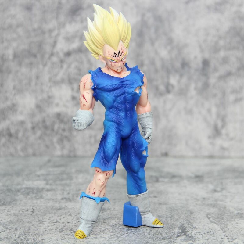 Dragon Ball Figure, Goku, Vegeta, Ação, Danos de Batalha, Estátua, Modelo PVC, Coleção de Bonecas, Brindes, 20cm