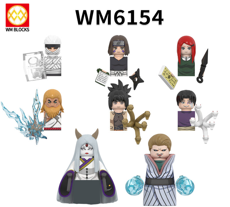 WM6154ของเล่นตัวต่อนารูโตะโบรูโตะเป็นของขวัญปริศนาสำหรับเด็ก