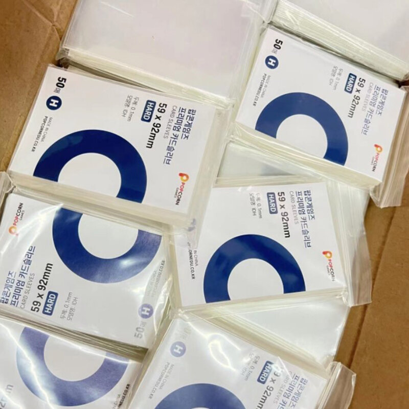Clear Card Sleeves para Photocard, protetor holográfico, filme Album Binder, sem ácido, Coréia, 3 em, venda quente, 50PCs