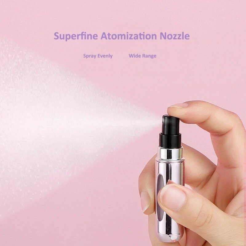 5ml 6ml 8ml  Bottom-Filling Pump Perfume Bottle Portable Travel Refillable Spray Bottle Mini Empty Cosmetic Containers