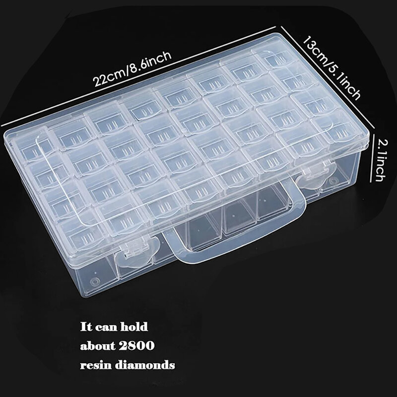 Diamond painting tool accessories container bead storage box batch container tool art storage box multifunctional transparent