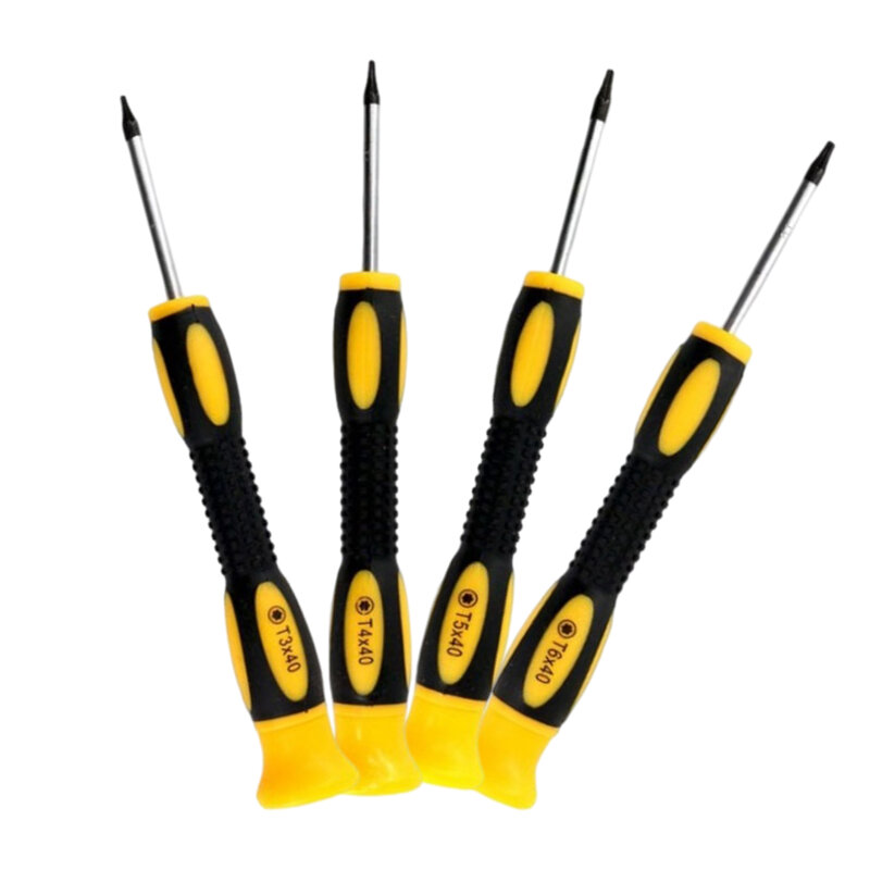 4pcs T3 T4 T5 T6 Hexagon Torx Screwdriver Removal Hand Tool For Xbox For PS3 For PS4 Handle Disassembly And Repair Screwdriver