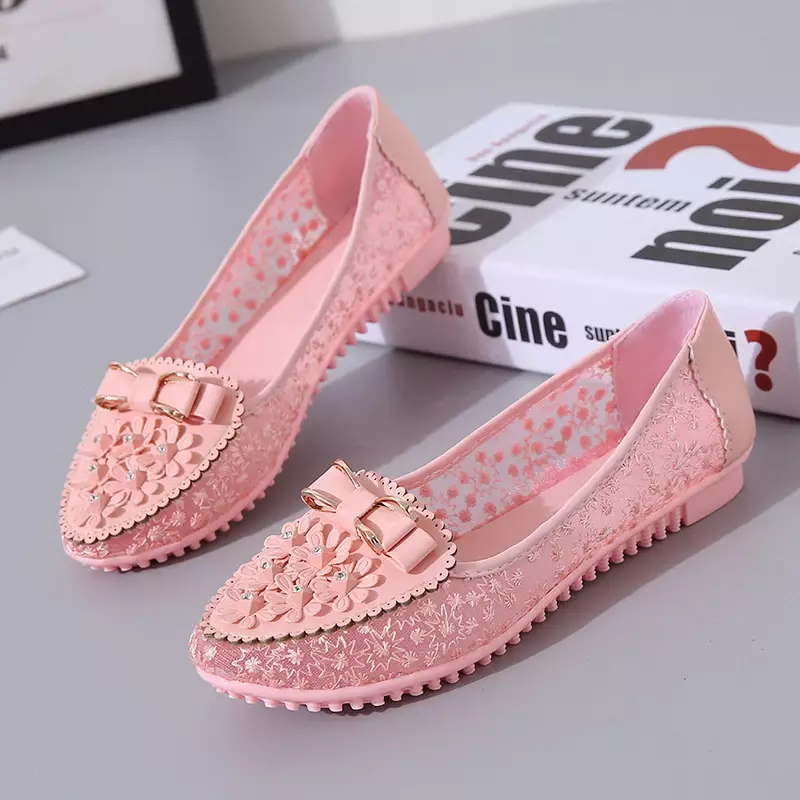 Sneakers Women New Loafers Women Flower Sneakers Summer Breathable Solid Color Designer Shoes Women Non-slip Casual Ladies Shoes