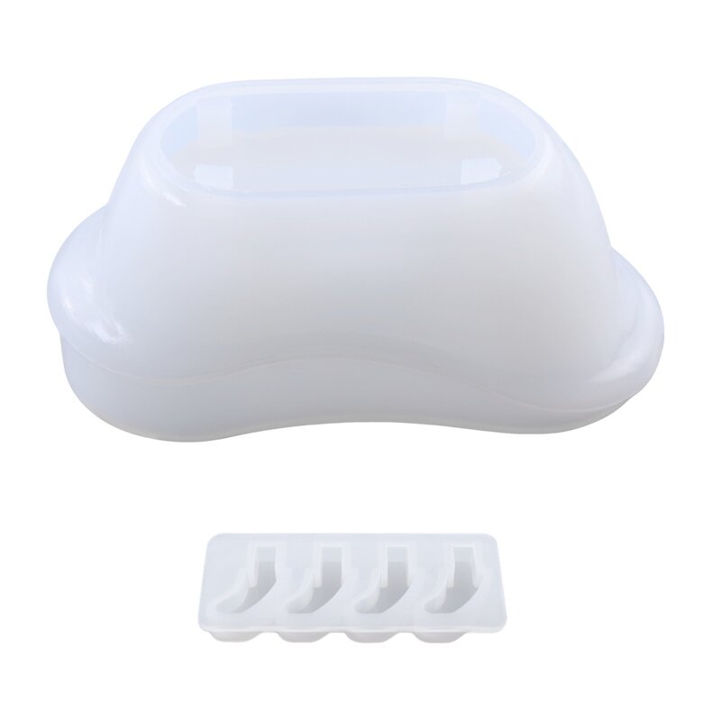 Diy kryształowa forma epoksydowa wanna pudełko do przechowywania mydła silikonowe formy do wystroju domu