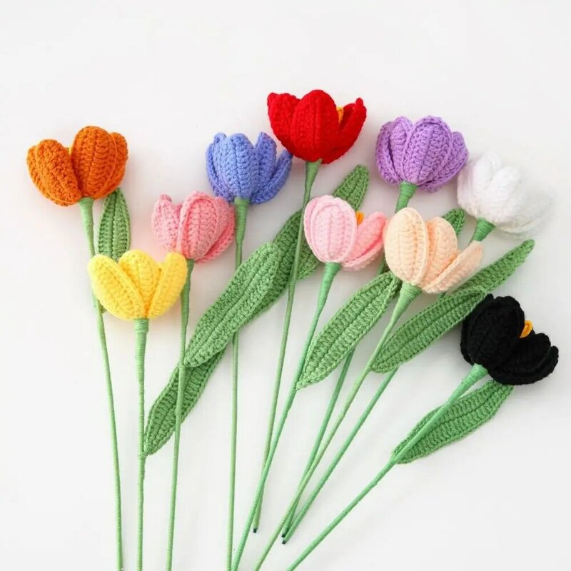 Book Page Marker 3D Flower Bookmark Flower Book Clip Simulated Flower Handmade Knitted Book Clip Weaved Book Paginator