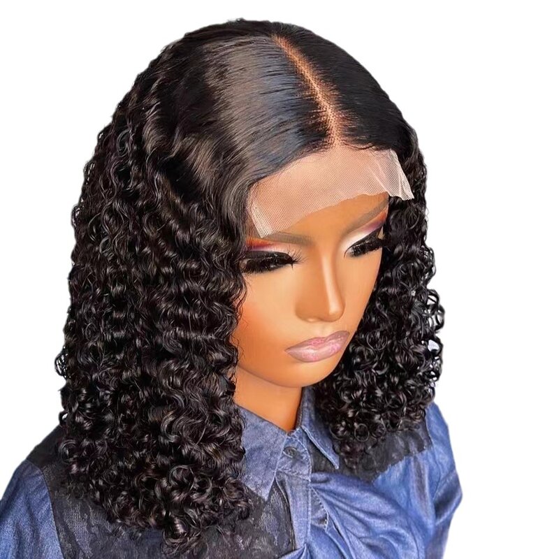 New Front Lace Wig Cover Independent Station Hot Sale Beautiful Black Small Curl Wig Headgear Gift