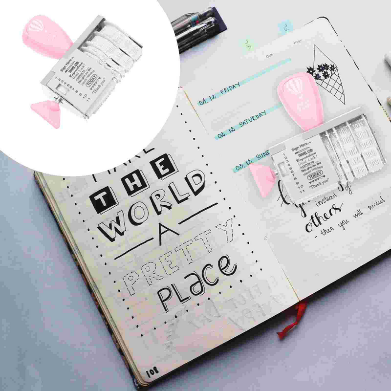 Mão Book Seal Stamp para Scrapbooking, Roller Knob, DIY, Chic