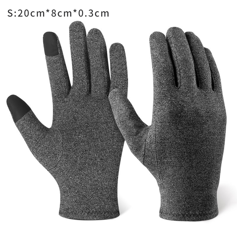 1Pair Full Finger Winter Arthritis Compression Gloves Wrist Support Finger Pain Relief Gloves Therapy Relax Care Winter Gloves