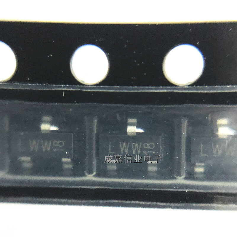 100 buah/lot 2N7002P SOT-23-3 menandai; LWW Transistor MOSFET AEC-Q101 N-CH 60V 0,36a 3-Pin suhu operasi:- 55C-+ 150 C