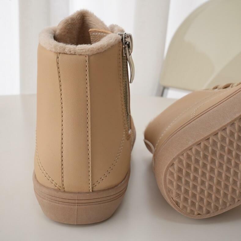 Sepatu bot anak perempuan, sepatu bot kulit asli, sol lembut, atasan tinggi, olahraga, musim gugur, musim dingin, 2024