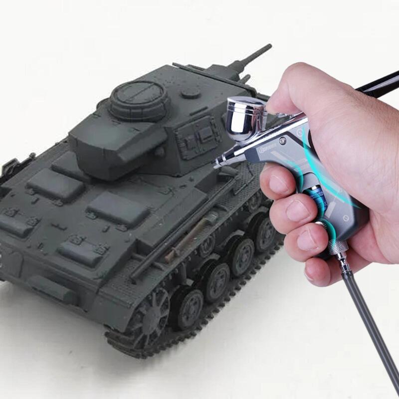 Gagang Airbrush Gadget pengganti logam, alat penyemprot nyaman Model ekstensi dapat dipakai ulang portabel untuk hobi melukis
