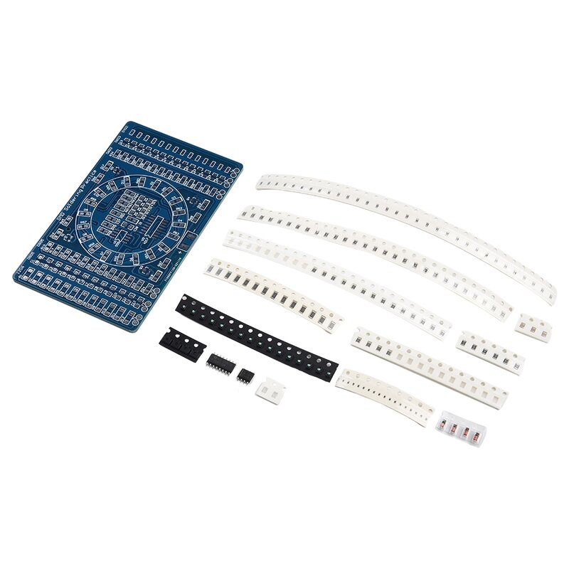 125 Pieces Soldering Components Practice Board Crafts Electrical Components Electronics Kits Rotating Water Lamps