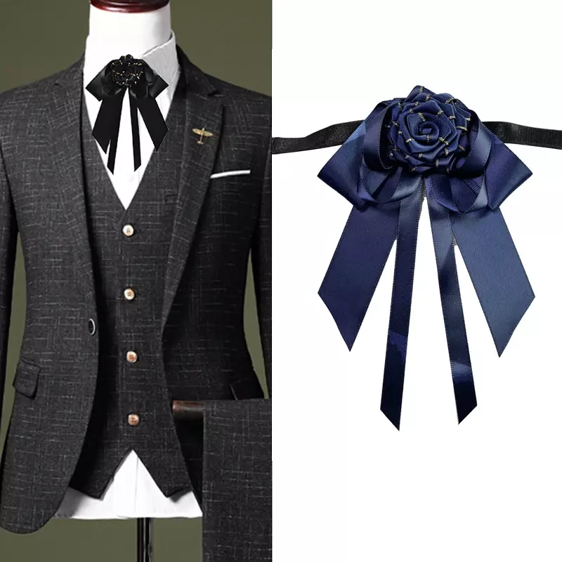 2021 New Original Handmade Bow Tie High-end Men's Business Banquet Wedding Suit Shirt Accessories British Bowtie Gift