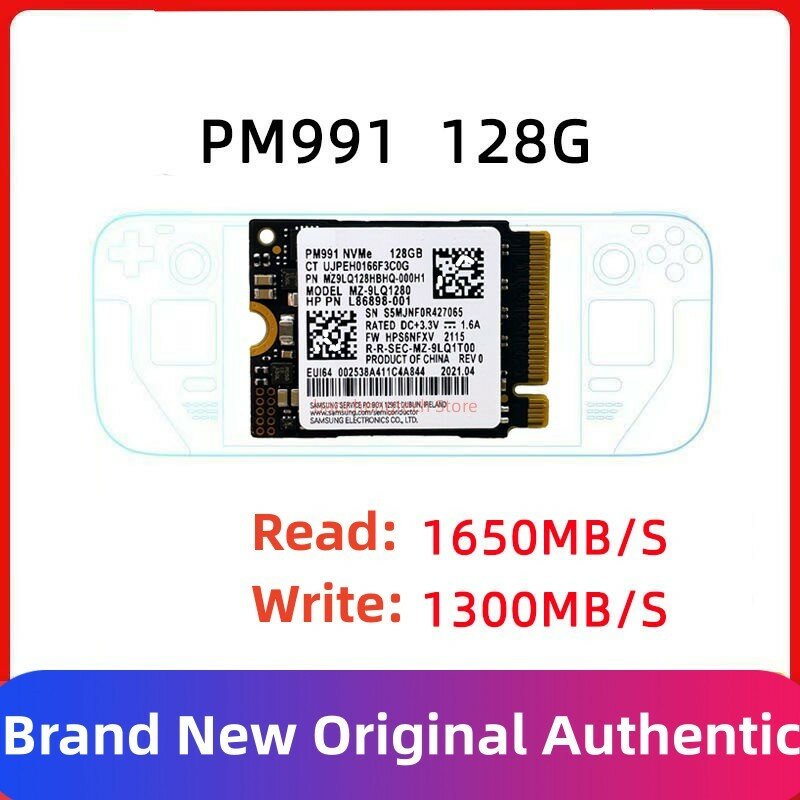 Unidad de estado sólido PM991, 128GB SSD, PM991a, 512GB, 1TB, M.2, NVMe 2230, PCIe3.0x4, para Microsoft Surface Pro X, portátil 3