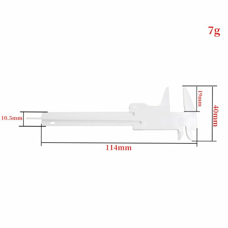 0-80mm Double Scale Plastic Vernier Caliper Mini Ruler Accurate Measurement Tool Standard Vernier Caliper