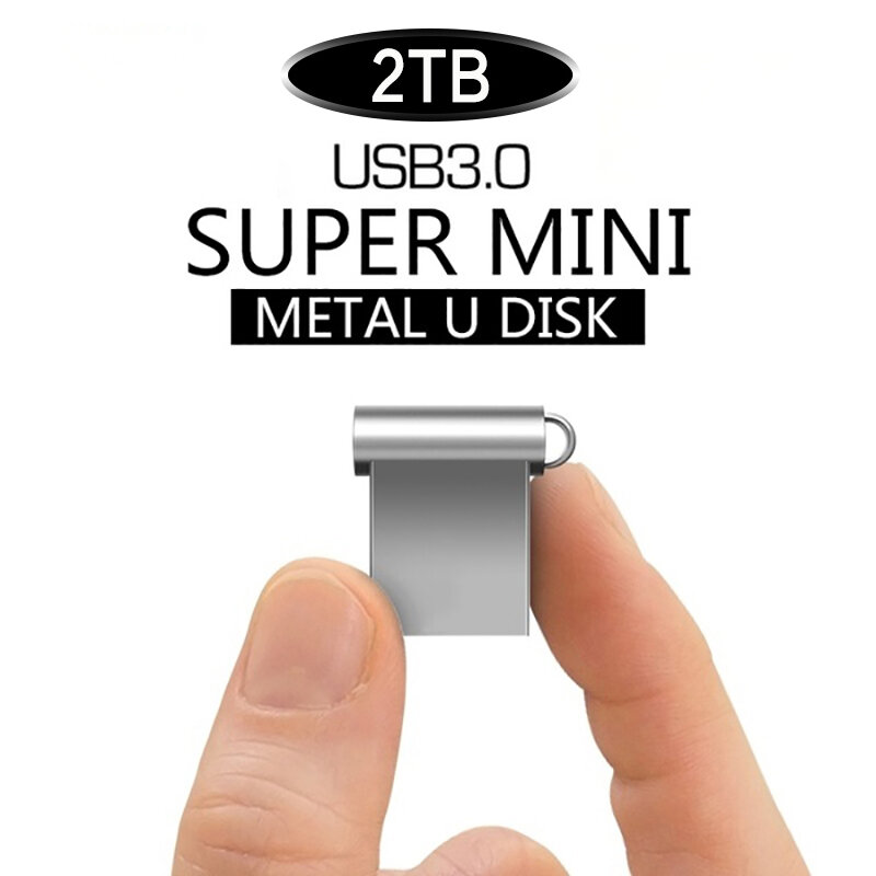 Mini Tốc Độ Cao USB 2TB Bút 2TB Pendrive Флешка Kim Loại Ổ Đĩa U Ghi Nhớ Cel Usb 3.0 Dính Miễn Phí Logo Điện Thoại Xe Hơi/Ô Tô