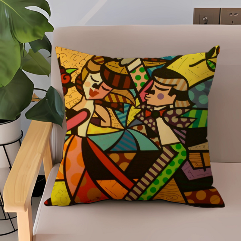 Britto Sofa Cushions Pillow Cases Decorative Pillowcases 40x40 Cushion Cover 40x40 Pillowcase Pillowcases for Pillows 45x45 Body