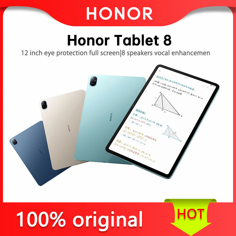 Honor-tableta con pantalla de 8 IPS12-inch, Qualcomm, Snapdragon 680, HONOR Histen sound, batería de 7250mAh