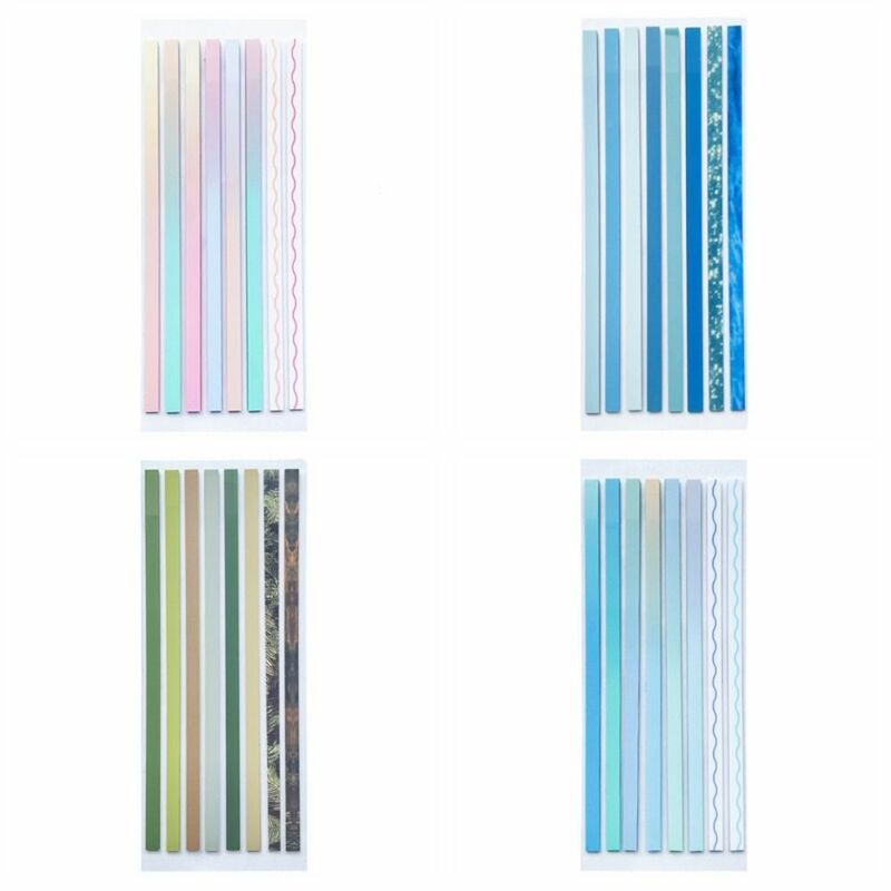 Aesthetic Index Stickers 160 Sheets Gradient Transparent Label Bookmark Reading Labels Office Supplies