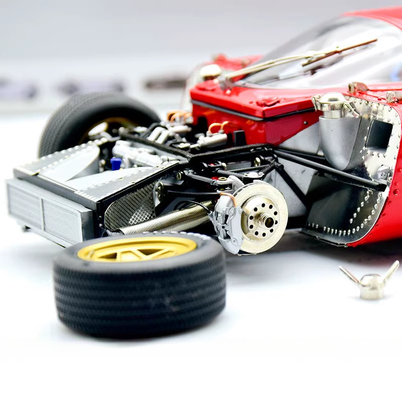CMC-liga de metal estática carro modelo brinquedo, Berinetta Rennsport Coupe, simulação totalmente aberta, edição limitada, 1:18, 312P, 1969