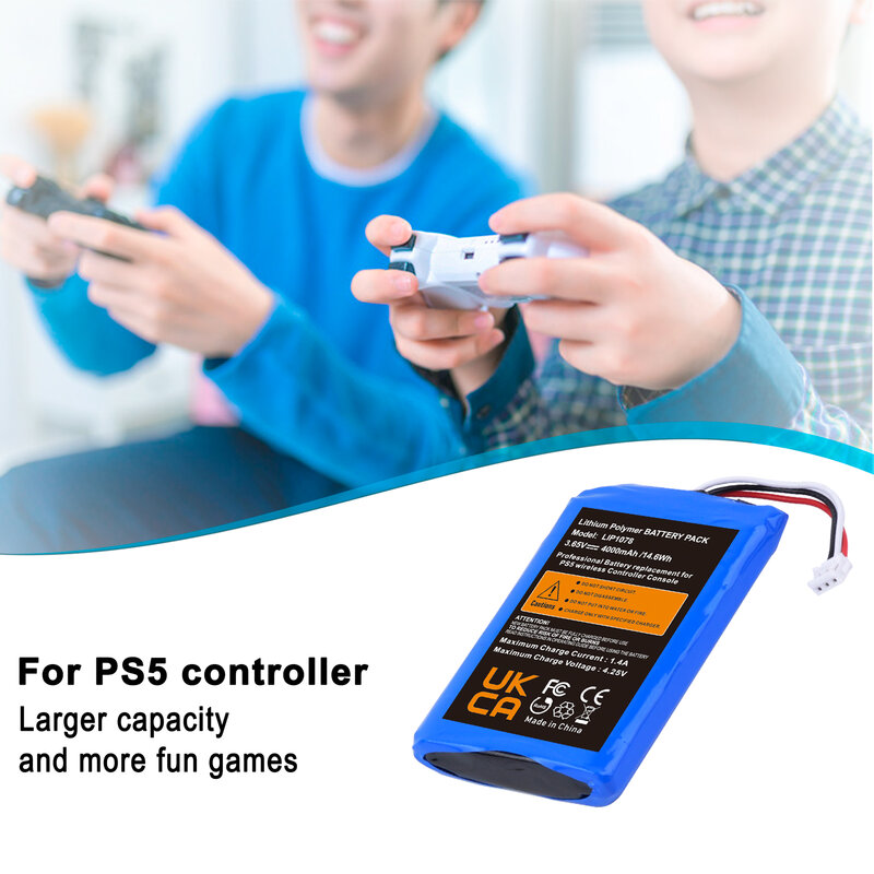 Аккумулятор контроллера 4000mAh PS5 для беспроводного контроллера Sony Playstation 5 Lip 1708 Dual Sense CFI - ZCT1W CFI - ZCT1J