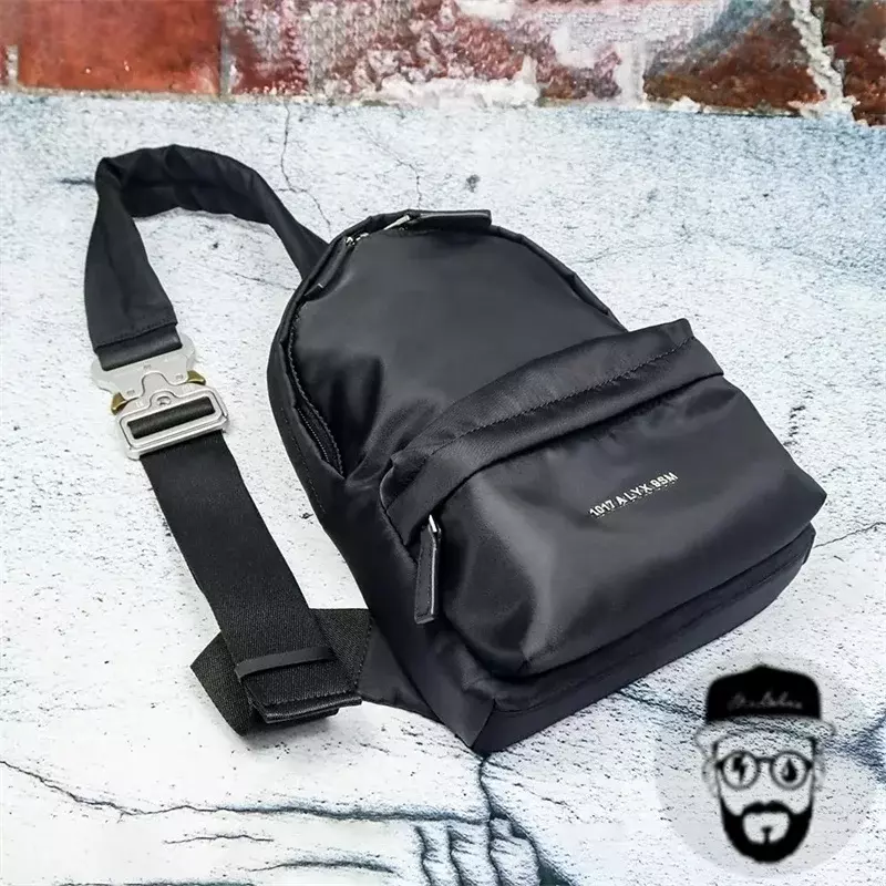 New chest bag 1017 ALYX 9SM shoulder bag, large-sized functional tactical backpack, wide shoulder strap nylon bag