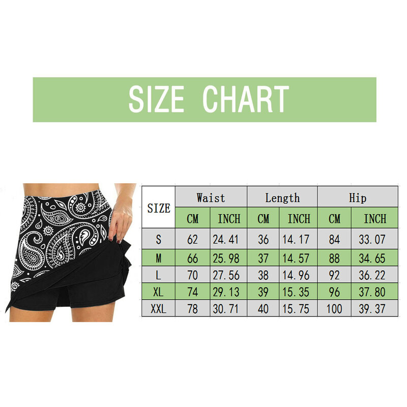Womens Workout Printed Skirt 2024 New Daily Casual Tennis Yoga Sport Active Shorts Skirts Fashionable Stable Women's Clothing