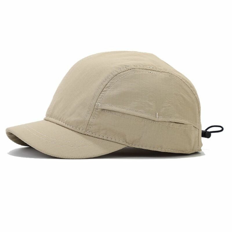 Baseball Caps Cotton Adjustable Sun Protection Quick Dry Sunscreen Hats Short Brim Hip Hop Golf Dad Hat Snapback Caps