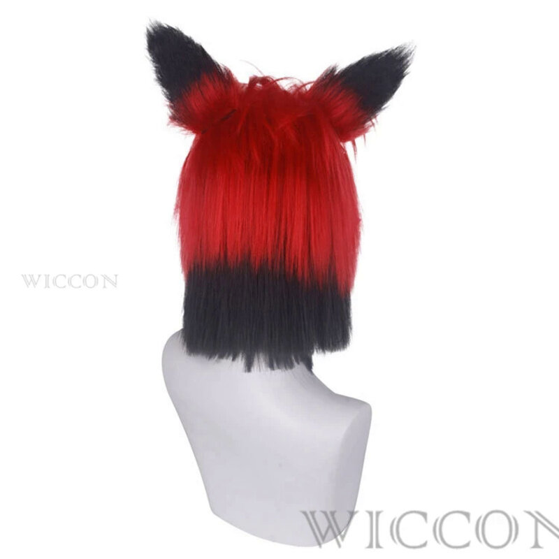 New Hazbin Cosplay Hotel ALASTOR Cosplay Wigs Hair Props Halloween Carnival Christmas Costumes Accessories