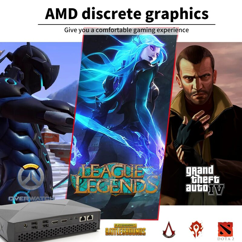 พีซีสำหรับเล่นเกมขายดี Intel Core i5 8305G i7 8709G การ์ดเธรดคู่กราฟิก HDMI DP SD ช่องเสียบบัตร Radeon RX Vega M GL 4G