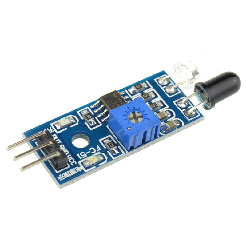 Modulo sensore di prevenzione degli ostacoli a infrarossi IR DC 3.3V-5V per Arduino Smart Car Robot Interruttore fotoelettrico riflettente a 3 fili