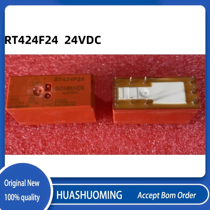 Nuovo 5 pz/lotto RT424F24 24VDC 9PIN 8A