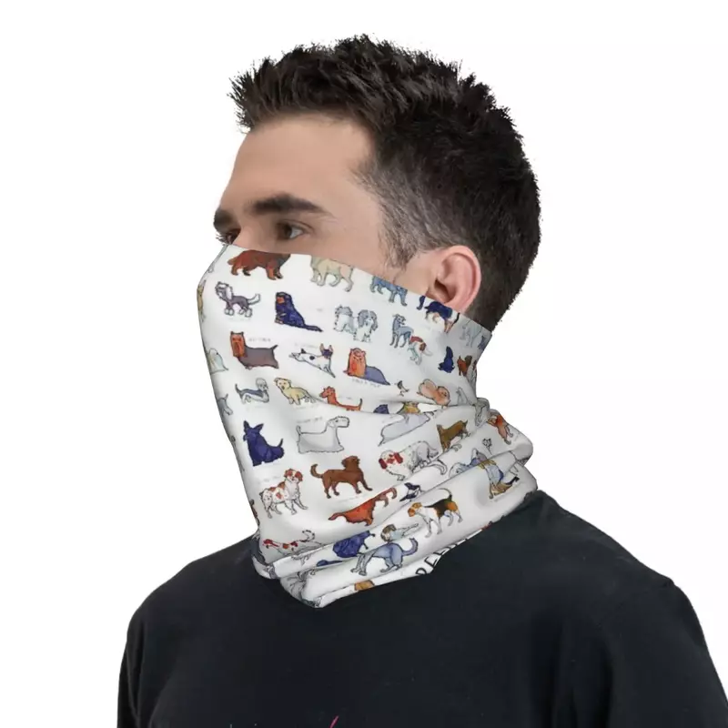 Every AKC Dog Breed Bandana Neck Cover Printed Mask Scarf Multifunction FaceMask Riding For Men Women Adult Breathable