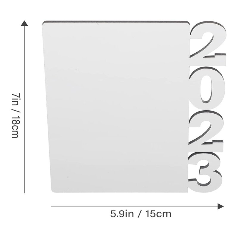 2Piece 2023 Blank Graduation Picture Frame DIY Craft Sublimation Photo Frame Blank Cheer