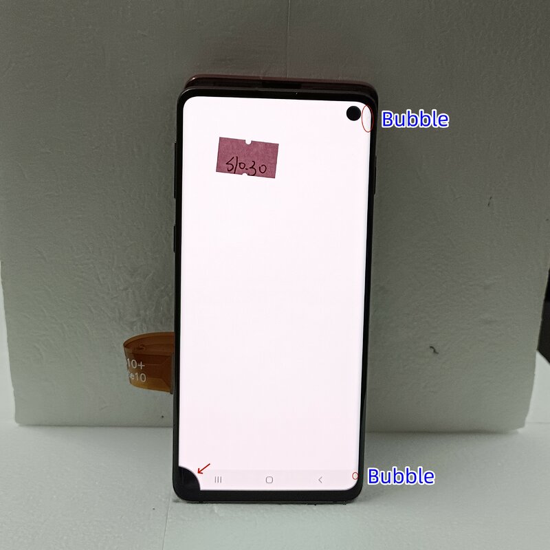 High Quality AMOLED For SAMSUNG Galaxy S10 G973F/DS G973U SM-G973 LCD Diplay Touch Screen Digitizer Assembly With Black Dot