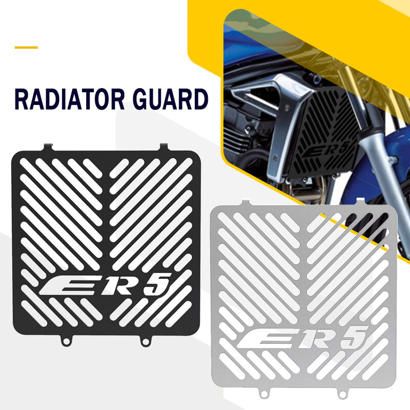 For Kawasaki ER-5 ER5 ER 5 1997 1998 1999 2000 2001 2002 2003 2004 2005 2006 Motorcycle Radiator Grille Guard Cover Protection
