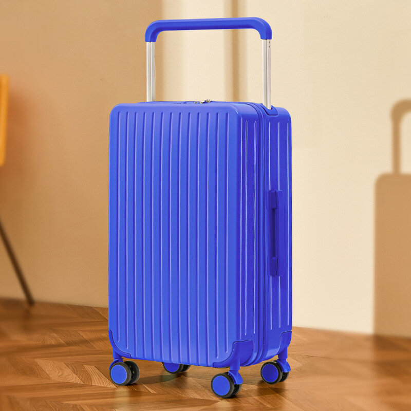 Портативный чемодан с выдвижным стержнем, широкий женский маленький новый вместительный чемодан, универсальная тележка на колесах с паролем, Женская дорожная сумка