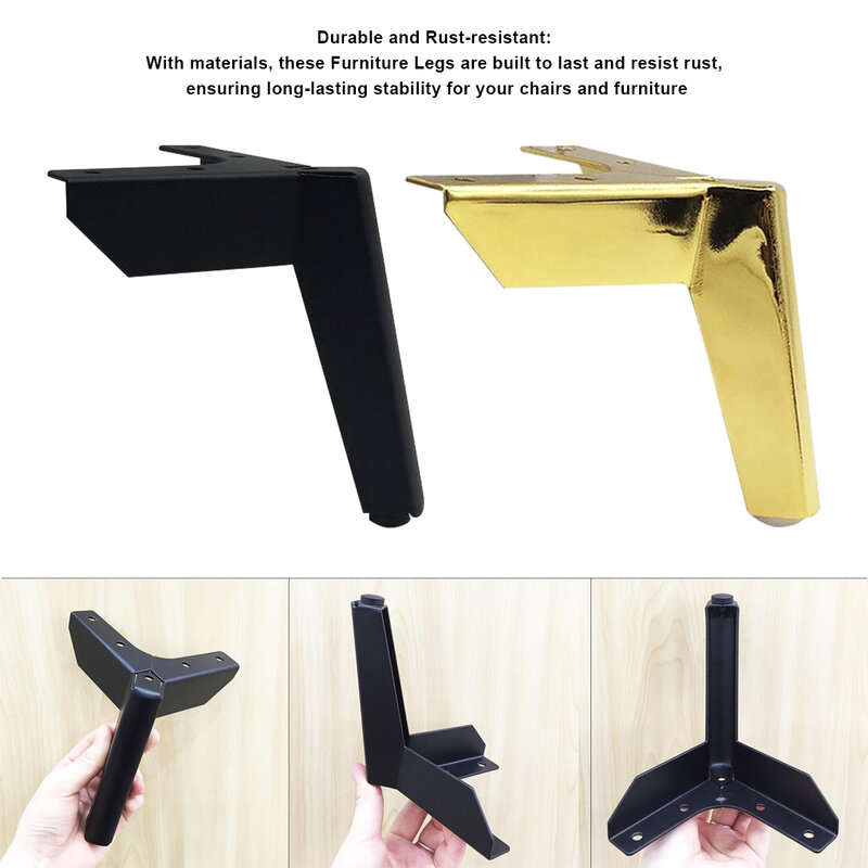 4piece Easy-to-install Metal Furniture Leg For Chair Replacement Durable Furniture Accessories
