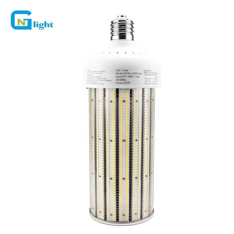 Lampu LED 250 watt bola lampu halida logam 1000 Lumen Super kecerahan LED cahaya Teluk tinggi