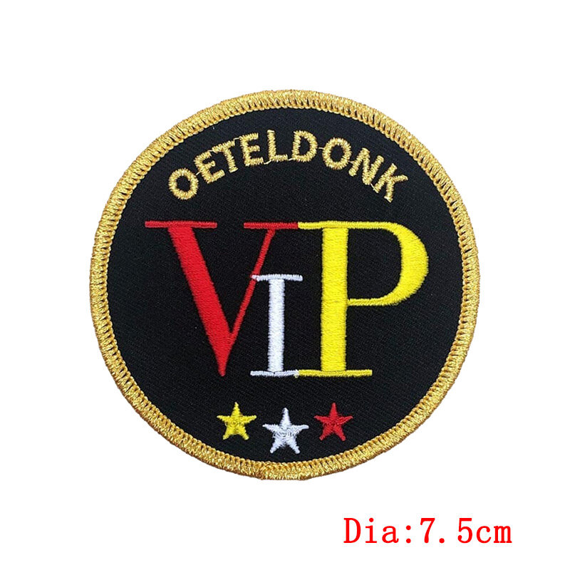 Oeteldonk Emblem Frog Embroidery Patch Netherland party Cartoon Applique DIY Iron on Patches for Clothing Sticker Carnival patch