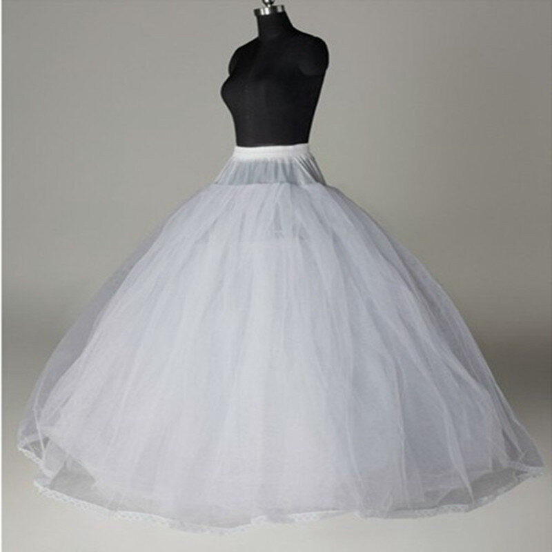 New Arrival White 3/6/8 Layer Tulle Petticoat Wedding accessories vestido branco underskirt jupon mariage petticoat woman